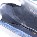 Christian Dior Trotter Canvas Shoulder Bag Navy Gold Tone Auth 211012-19