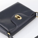 GUCCI Hand Bag Leather Black Gold Tone Auth 211014-6