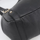 GUCCI Abbey Tote Bag Leather Black Gold 130736 Auth 211019V-11