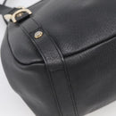 GUCCI Abbey Tote Bag Leather Black Gold 130736 Auth 211019V-13