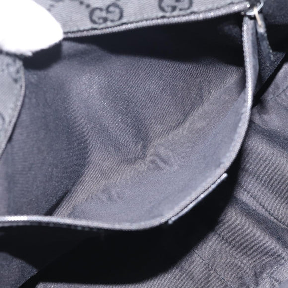 GUCCI Abbey Tote Bag Leather Black Gold 130736 Auth 211019V