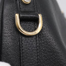 GUCCI Abbey Tote Bag Leather Black Gold 130736 Auth 211019V-21