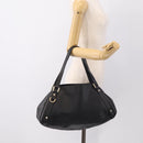 GUCCI Abbey Tote Bag Leather Black Gold 130736 Auth 211019V-22