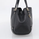 GUCCI Abbey Tote Bag Leather Black Gold 130736 Auth 211019V-4