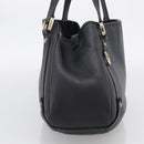 GUCCI Abbey Tote Bag Leather Black Gold 130736 Auth 211019V-5