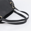 GUCCI Abbey Tote Bag Leather Black Gold 130736 Auth 211019V-7