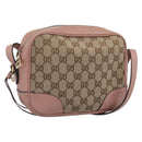 GUCCI GG Canvas Shoulder Bag Beige Gold 449413 Auth 211020V-1