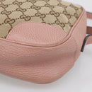 GUCCI GG Canvas Shoulder Bag Beige Gold 449413 Auth 211020V-10