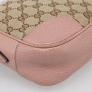 GUCCI GG Canvas Shoulder Bag Beige Gold 449413 Auth 211020V-11