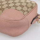 GUCCI GG Canvas Shoulder Bag Beige Gold 449413 Auth 211020V-12