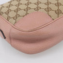 GUCCI GG Canvas Shoulder Bag Beige Gold 449413 Auth 211020V-13