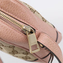 GUCCI GG Canvas Shoulder Bag Beige Gold 449413 Auth 211020V-14