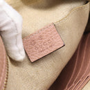 GUCCI GG Canvas Shoulder Bag Beige Gold 449413 Auth 211020V-15