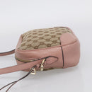 GUCCI GG Canvas Shoulder Bag Beige Gold 449413 Auth 211020V-4