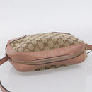 GUCCI GG Canvas Shoulder Bag Beige Gold 449413 Auth 211020V-6
