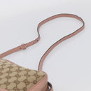 GUCCI GG Canvas Shoulder Bag Beige Gold 449413 Auth 211020V-8