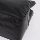 PRADA Chain Shoulder Tote Bag Leather Black Auth 211021A-11