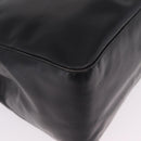 PRADA Chain Shoulder Tote Bag Leather Black Auth 211021A-12