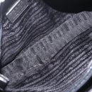 PRADA Chain Shoulder Tote Bag Leather Black Auth 211021A-16