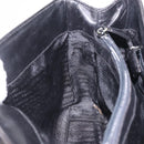 PRADA Chain Shoulder Tote Bag Leather Black Auth 211021A-20