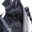 PRADA Chain Shoulder Tote Bag Leather Black Auth 211021A-21