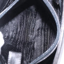PRADA Chain Shoulder Tote Bag Leather Black Auth 211021A-23