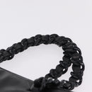 PRADA Chain Shoulder Tote Bag Leather Black Auth 211021A-8