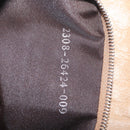 FENDI Zucca Canvas Mamma Baguette Shoulder Bag Wool Beige Silver Auth 211029V-29