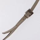 FENDI Zucchino Canvas Shoulder Bag Beige Silver 8BT075 Auth 211031-11