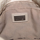 FENDI Zucchino Canvas Shoulder Bag Beige Silver 8BT075 Auth 211031-22