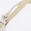 Christian Dior Trotter Canvas Tote Bag Beige Silver Auth 211034V-10