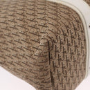 Christian Dior Trotter Canvas Tote Bag Beige Silver Auth 211034V-14