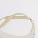 Christian Dior Trotter Canvas Tote Bag Beige Silver Auth 211034V-9