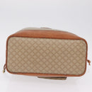 CELINE Macadam Shoulder Bag PVC Beige Gold Tone Auth 211036-10