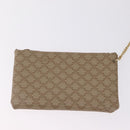CELINE Macadam Shoulder Bag PVC Beige Gold Tone Auth 211036-21