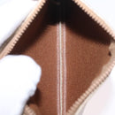 CELINE Macadam Shoulder Bag PVC Beige Gold Tone Auth 211036-23
