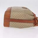 CELINE Macadam Shoulder Bag PVC Beige Gold Tone Auth 211036-4