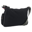PRADA Shoulder Bag Nylon Black Silver Auth 211044A-1