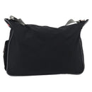 PRADA Shoulder Bag Nylon Black Silver Auth 211044A-2