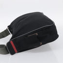 PRADA Shoulder Bag Nylon Black Silver Auth 211044A-4