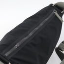 PRADA Shoulder Bag Nylon Black Silver Auth 211044A-6
