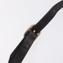 GUCCI Web Sherry Line Shoulder Bag Suede Brown Gold Tone Auth 211045-11