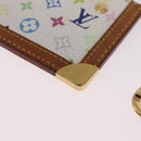 LOUIS VUITTON Monogram Multicolor Pochette Cles Purse White M92655 Auth 211046-13