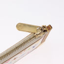 LOUIS VUITTON Monogram Multicolor Pochette Cles Purse White M92655 Auth 211046-14