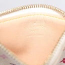 LOUIS VUITTON Monogram Multicolor Pochette Cles Purse White M92655 Auth 211046-15