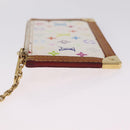 LOUIS VUITTON Monogram Multicolor Pochette Cles Purse White M92655 Auth 211046-6