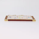LOUIS VUITTON Monogram Multicolor Pochette Cles Purse White M92655 Auth 211046-9