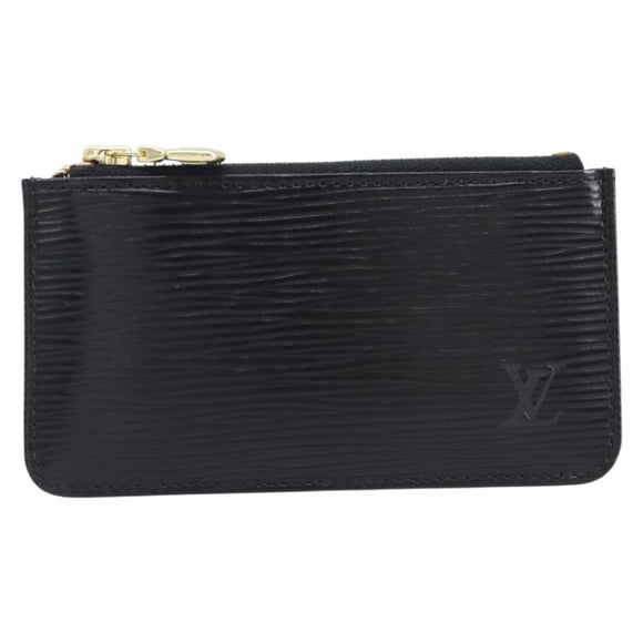 LOUIS VUITTON Epi Pochette Cles Coin Purse Black M63802 LV Auth 211047A