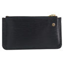 LOUIS VUITTON Epi Pochette Cles Coin Purse Black M63802 LV Auth 211047A-3