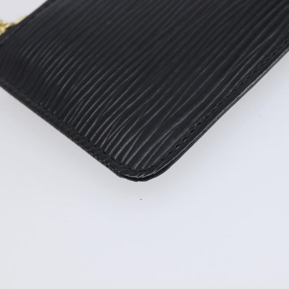 LOUIS VUITTON Epi Pochette Cles Coin Purse Black M63802 LV Auth 211047A